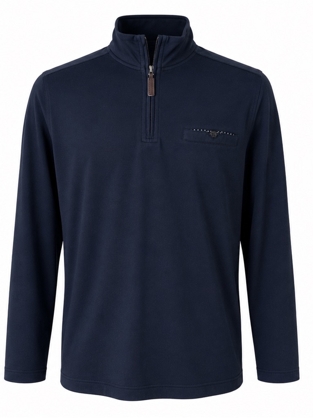 Johnston & Murphy Knit Quarter Zip Pullover Navy Blue Size M